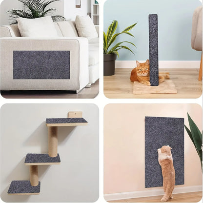 貼るだけ簡単！自由にカットできる猫用爪とぎ保護マット
