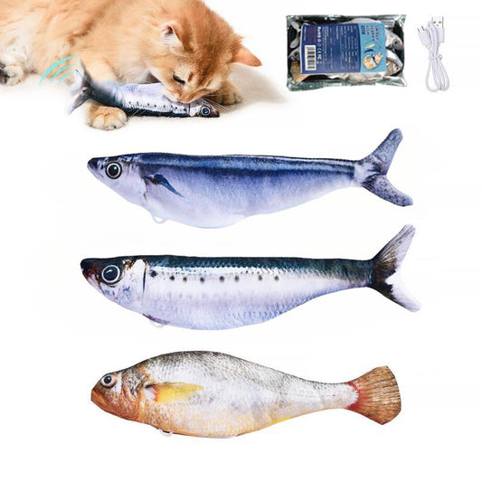 USB充電式 リアルフィッシュ 電動猫じゃらし