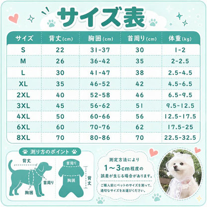 約5秒で簡単装着！透明フード付き 防水ペットレインコート