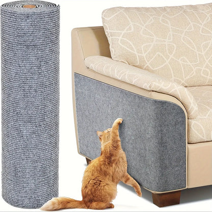 貼るだけ簡単！自由にカットできる猫用爪とぎ保護マット